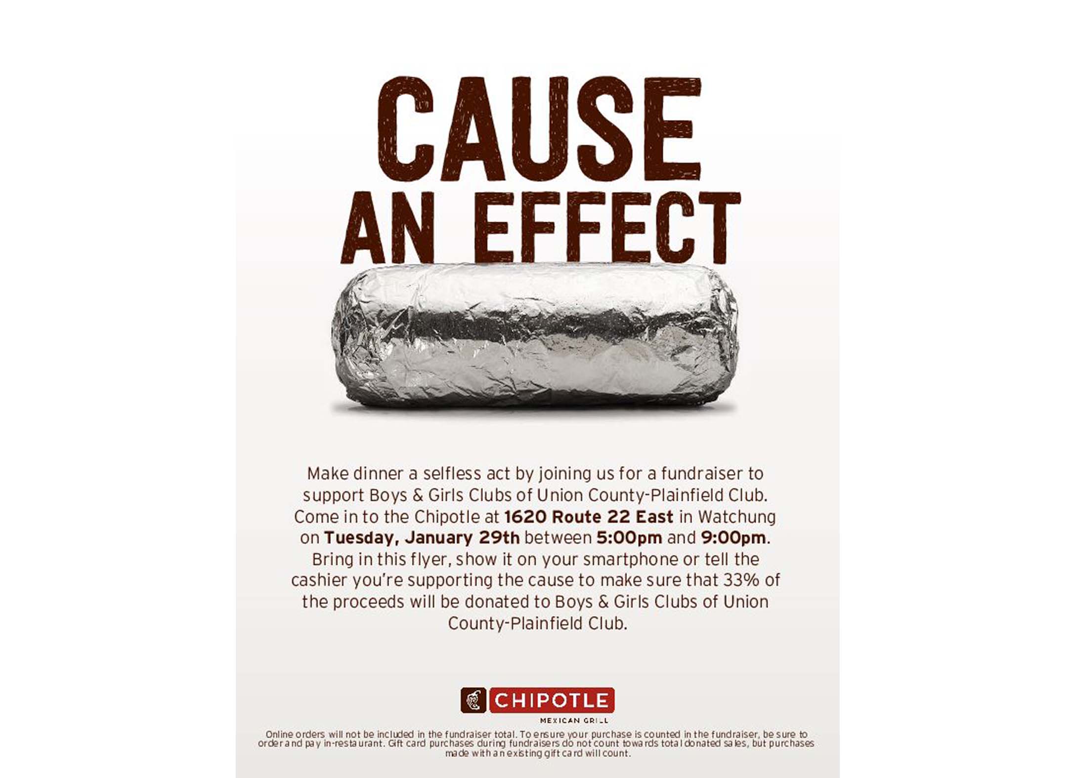 Chipotle Fundraiser