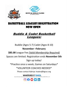 Basketball leagues flyer